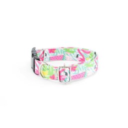 Coleira Peitoral Guia e Cinto de Segurança Smooty Pet Flamingo M Kit - 2