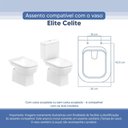 Ver imagem 3 de Assento Sanitário Tampa de Vaso Branco Resina Poliester Elite para Bacia Celite