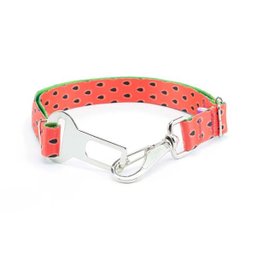 Coleira Peitoral Guia e Cinto de Segurança Smooty Pet Melancia M Kit - 5