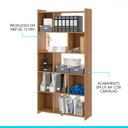 Ver imagem 3 de Estante Multiuso para Livros 183x91cm Mdp 0724 em Mdp Menu Móveis