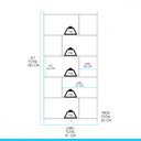 Ver imagem 4 de Estante Multiuso para Livros 183x91cm Mdp 0724 em Mdp Menu Móveis