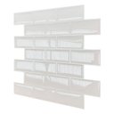 Ver imagem 5 de Pastilha Adesiva Resinada Tijolinho Branco Kit 4 Placas Adesivo 3 M