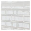 Ver imagem 6 de Pastilha Adesiva Resinada Tijolinho Branco Kit 4 Placas Adesivo 3 M