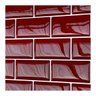 Pastilha Adesiva Resinada Tijolinho Bordo Kit 4 Placas Adesivo 3 M - 8