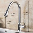 Ver imagem 7 de Torneira Cozinha Prateada Moderna Monocomando Gourmet Luxo