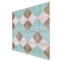 Ver imagem 5 de Pastilha Adesiva Resinada Mosaico Kit 4 Placas Adesivo 3 M