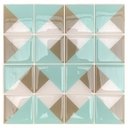 Ver imagem 1 de Pastilha Adesiva Resinada Mosaico Kit 4 Placas Adesivo 3 M