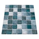 Ver imagem 2 de Pastilha Adesiva Resinada Mármore Azul Kit 4 Placas Adesivo 3 M