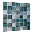 Ver imagem 4 de Pastilha Adesiva Resinada Mármore Azul Kit 4 Placas Adesivo 3 M