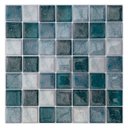 Ver imagem 1 de Pastilha Adesiva Resinada Mármore Azul Kit 4 Placas Adesivo 3 M