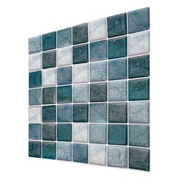 Pastilha Adesiva Resinada Mármore Azul Kit 4 Placas Adesivo 3 M - 3 Pastilha Adesiva Resinada Mármore Azul Kit 4 Placas Adesivo 3 M - 3