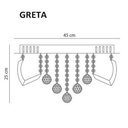 Ver imagem 4 de Plafon Sobrepor Led Cristal e Acrílico Greta 45cm 24w Luz Branca Redondo