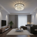 Ver imagem 2 de Plafon Sobrepor Led Cristal e Acrílico Greta 45cm 24w Luz Branca Redondo