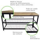 Ver imagem 7 de Sapateira Banco Strassis Design Sd-5001-1metro Preta