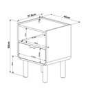 Ver imagem 5 de Mesa Cabeceira 450 Aura 28094 1gav Hanover