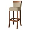 Jogo com 4 cadeira para bancada banco alto de madeira bar cozinha americana encosto estofado Valios - 2