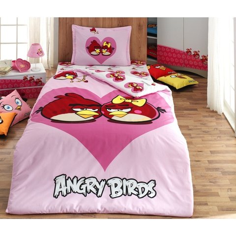 Jogo de Lençol Angry Birds – Licenciado - Solteiro