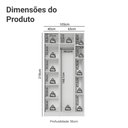 Ver imagem 3 de Guarda-Roupa Modulado 2 Portas com Espelhos 5 Nichos Branco Neo Madesa 01