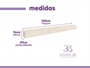 Ver imagem 4 de Rack Aparador Suspenso 3 Portas Linea Off White para TV'S até 75 Polegadas 160cm