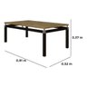 Mesa De Centro Para Sala Malva Madeira Bp 91x51 Cm Pre Demol - 3
