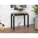 Ver imagem 1 de Mesa Aparador de Sala Malva Tampo Madeira Bp 91x41 Preto Dem