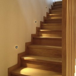 2 Balizador Para Embutir Parede Preto Mini Led Externo Lup76 - 1