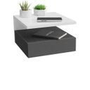 Ver imagem 1 de Mesa de Cabeceira Suspensa com Gaveta e Prateleira MVD Móveis