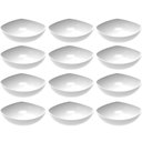 Ver imagem 1 de Kit 12 Saladeiras Tigelas Brancas Plásticas Servir Hotéis Restaurantes Buffets