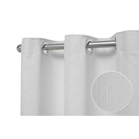 Cortina Rústica Lisa 2 80 X 1 80 Mts:Branco