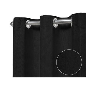 Cortina Rústica Lisa 3 00 X 2 80 Mts Esticado:Preto