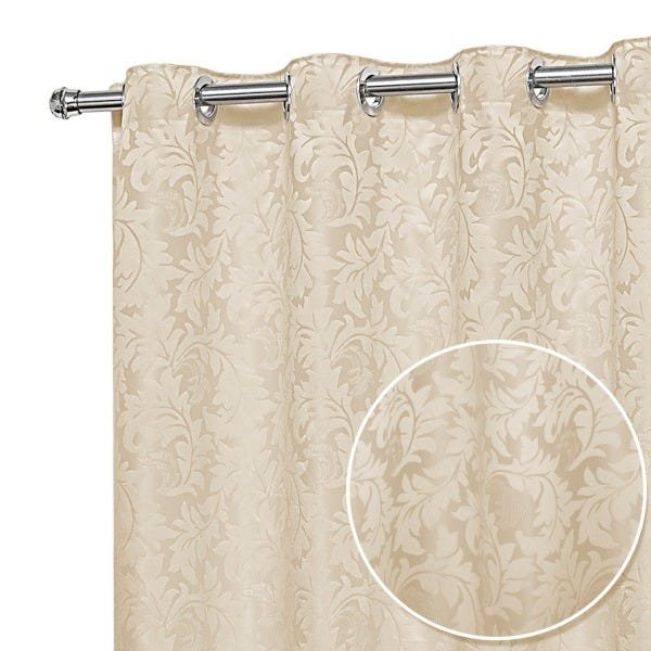 Cortina Jacquard Sala E Quarto 2 80mts X 1 70mts:palha