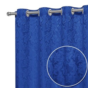 Cortina Jacquard Sala E Quarto 2 80mts X 1 70mts:Azul