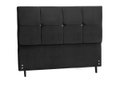Ver imagem 1 de Cabeceira New Paris Estofada com Botão de Strass para Cama Box Solteiro 94cm Preto - Jbe Móveis