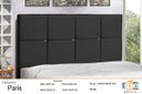 Ver imagem 3 de Cabeceira New Paris Estofada com Botão de Strass para Cama Box Solteiro 94cm Preto - Jbe Móveis