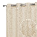 Ver imagem 1 de Cortina Jacquard Sala E Quarto 3 00mts X 2 50mts Esticado:Palha