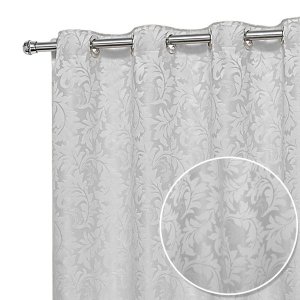 Cortina Jacquard Sala E Quarto 3 00mts X 2 50mts Esticado:Branco