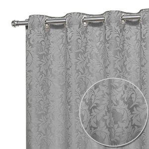 Cortina Jacquard Sala E Quarto 4 00mts X 2 50mts Esticado:Cinza