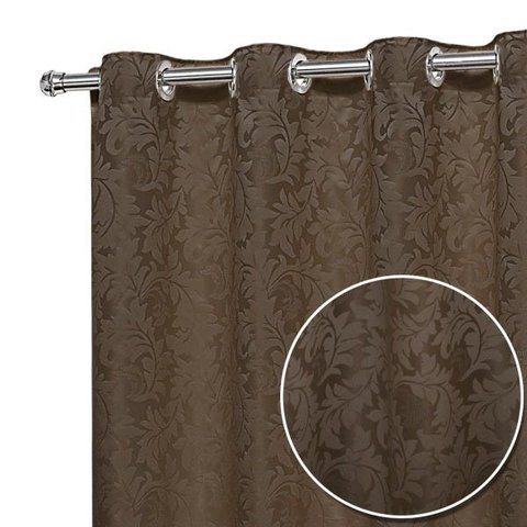 Cortina Jacquard Sala E Quarto 5 00mts X 2 50mts Esticado:Tabaco