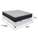 Ver imagem 3 de Cama + Box com Baú Viúva Colchão Ortobom D45 Firme Airtech Cor:branco