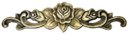 Ver imagem 1 de Aplique Em Bronze Móveis Floral Grande 34 X 9 Cômoda Flores