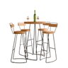Conjunto Mesa Bistrô Com 4 Banquetas Aérea Gourmet York - 4