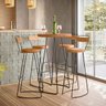 Conjunto Mesa Bistrô Com 4 Banquetas Aérea Gourmet York - 3