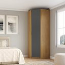 Ver imagem 1 de Guarda-Roupa 1 Porta Canto 100% MDF 45 Clean Altezza