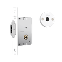 Ver imagem 1 de Fechadura-bater/correr-tetra-stam-1008 - Branco - Roseta Redonda