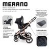 Carrinho Travel System ABC Design Alumínio Merano 4 – Rose Gold - 14