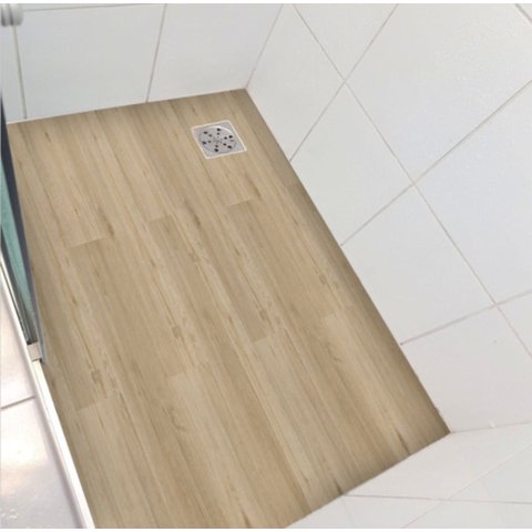 Piso vinil para box antiderrapante madeira castanheira - 1,20 x 0,97 metros