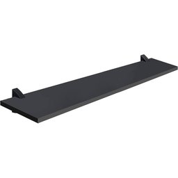 Prat Madeira 25 X 080cm E=1,5cm C/suporte Preta (concept) - 1