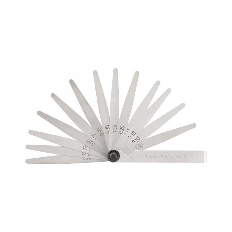 Cálibre de folga 005 mm a 100 mm 13 lâminas CF 013 Vonder