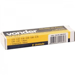 Cálibre de folga 005 mm a 100 mm 13 lâminas CF 013 Vonder - 2