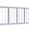 Janela de Aço de Correr 100x150cm 4 Folhas com Grade Quadrada Facilita Lucasa  - 4